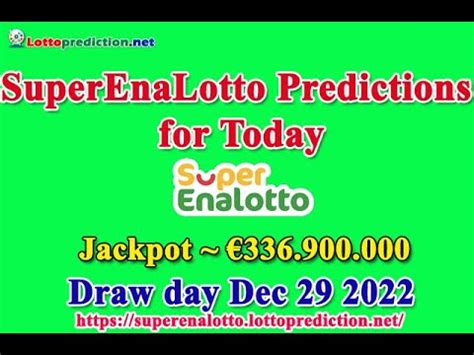 SuperEnalotto Results for Thursday 29th August 2024.